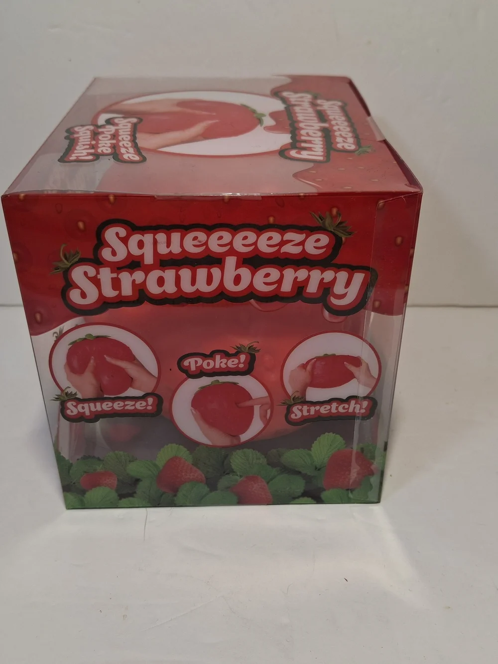 Sunny Days Squeeeeeze Strawberry Squishy Toy - Red- New In The Box